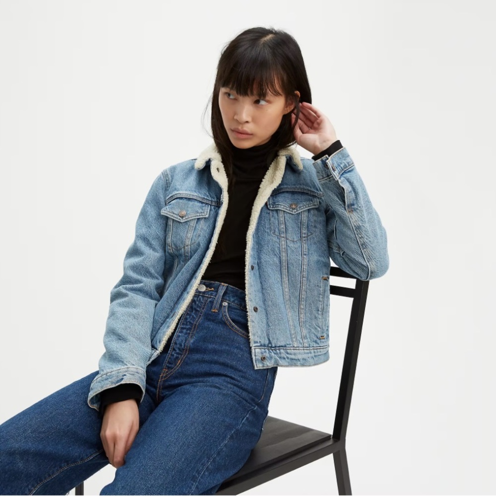 Levi’s Sherpa Lined‎ Denim Jacket Sz. XL